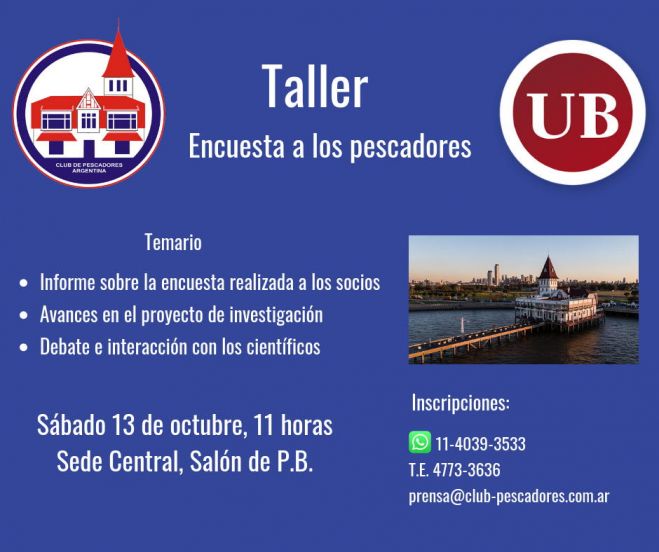 Taller Abierto &quot;Encuesta a los pescadores&quot;