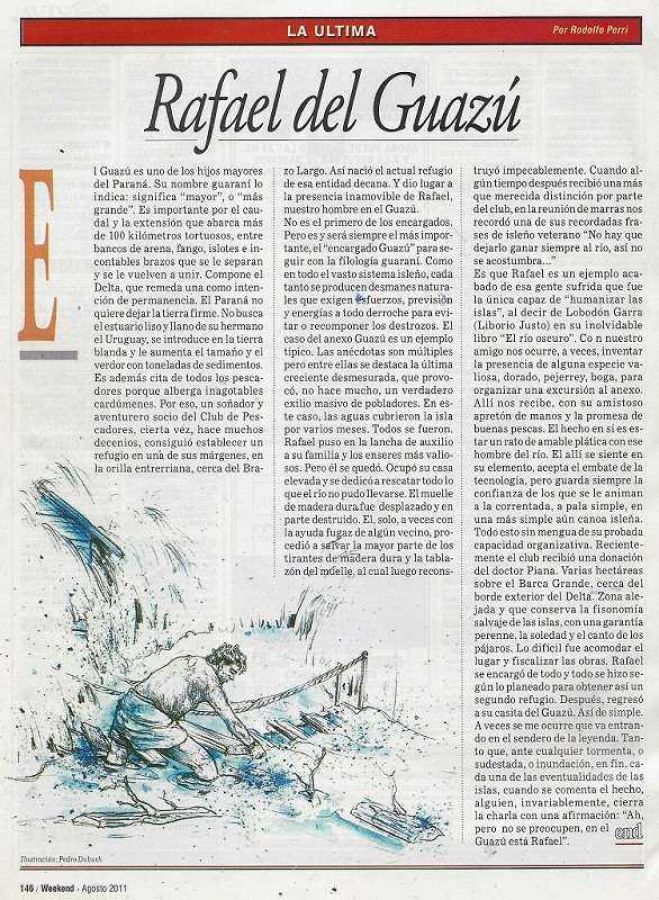 "Rafael del Guazú" (Weekend, agosto de 2011)