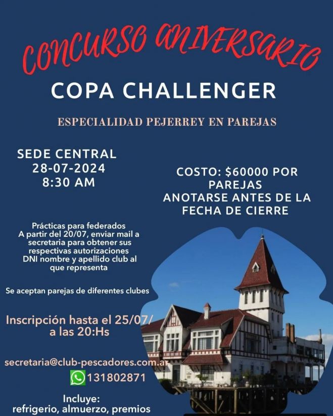 Copa aniversario: Copa Challenger